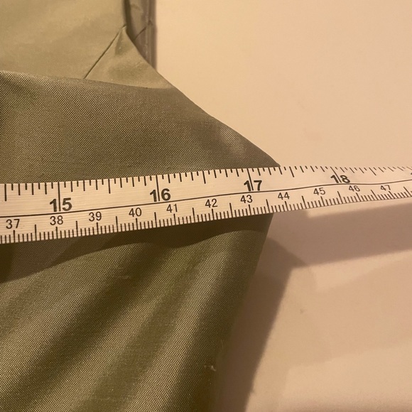 Ann Taylor 100% Silk Sage Green Cocktail Dress Size 4 Bridesmaid Prom - Picture 8 of 9